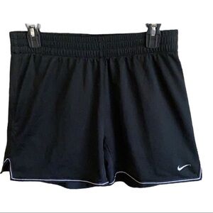 Nike Dri-Fit Athletic Shorts Black White Trim Shorts Size …